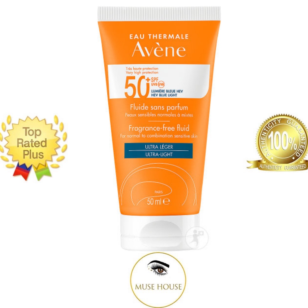 Kem Chống Nắng Avene Dry Touch Fluide Spf50+ 50ml - Muse House