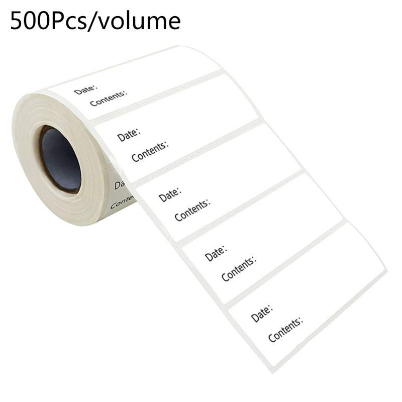 Cuộn 500 miếng dán ghi chú bảo quản thực phẩm trong tủ lạnh