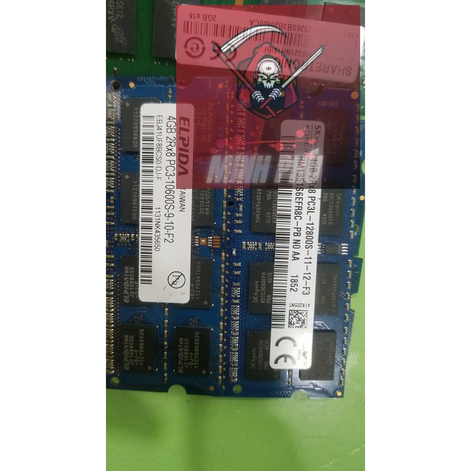 Ram Laptop 4GB 2GB DDR3 DDR3L chính hãng tháo máy