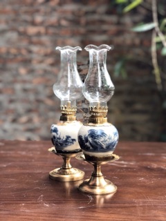 Đèn thờ dầu men rạn cao cấp Bát Tràng