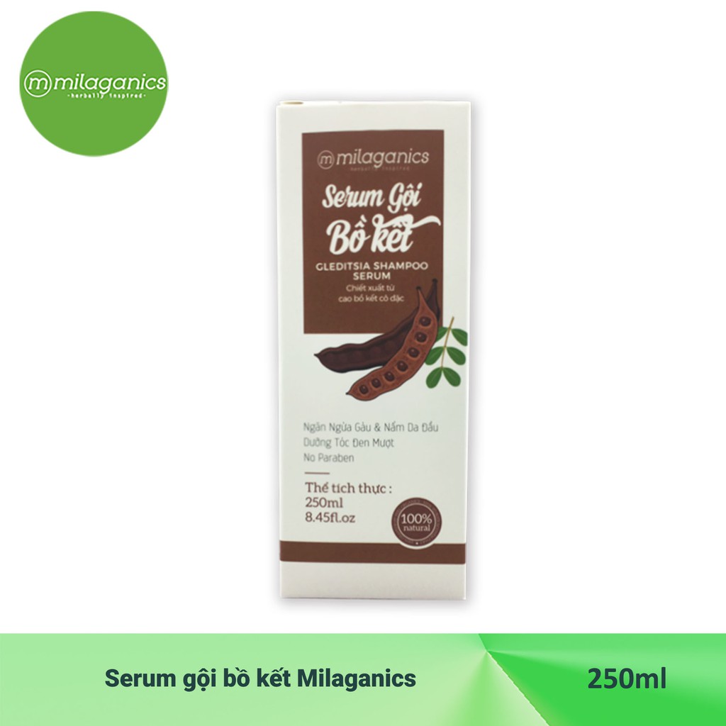 Serum gội bồ kết Milaganics 250ml | BigBuy360 - bigbuy360.vn