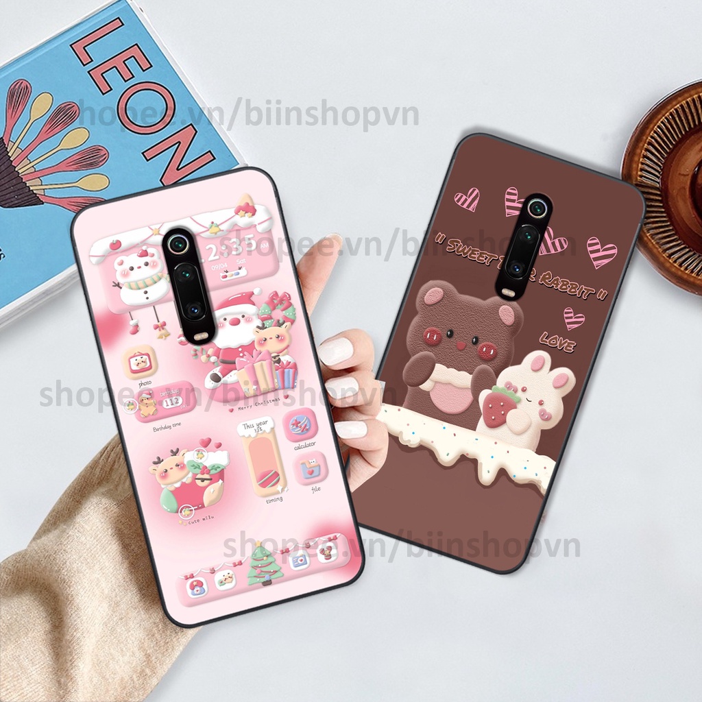 Ốp Xiaomi Redmi K20 / MI 9T in hình gấu chocolate kẹo ngọt siêu đẹp siêu xinh
