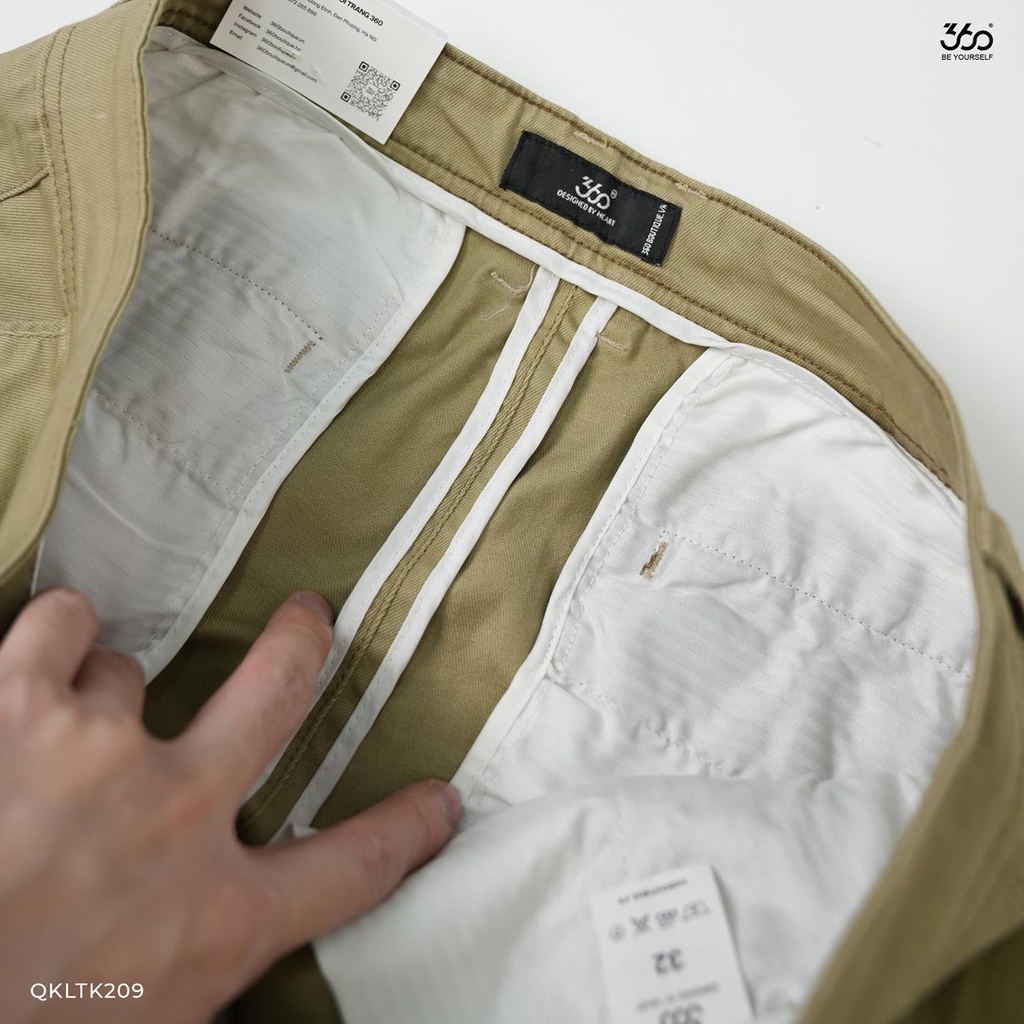 Quần khaki nam thương hiệu 360 BOUTIQUE phong cách trẻ trung chất vải kaki cao cấp