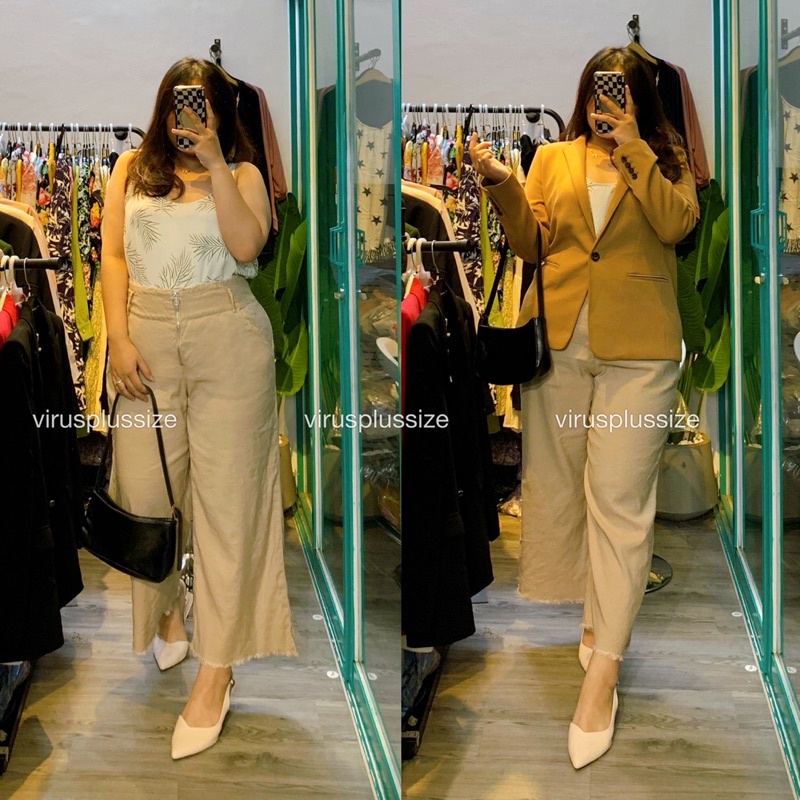 Quần suông linen inc xuất xịn bigsize