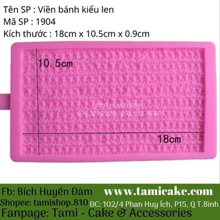 Viền bánh silicon kiểu len 1903