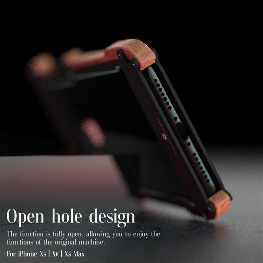 Ốp Điện Thoại Gỗ + Khung Kim Loại Chống Sốc Cho iPhone 13/13 pro Max/13 Mini/12 pro Max/11 pro Max/X Xs Max XR 5 SE 6 6S Plus 7 8 Plus SE 2022