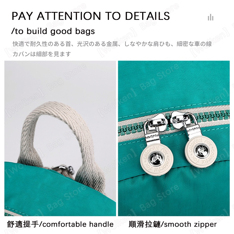 Ba Lô nylon mini Đa Năng Chống Thấm Nước Phong Cách Hàn Quốc