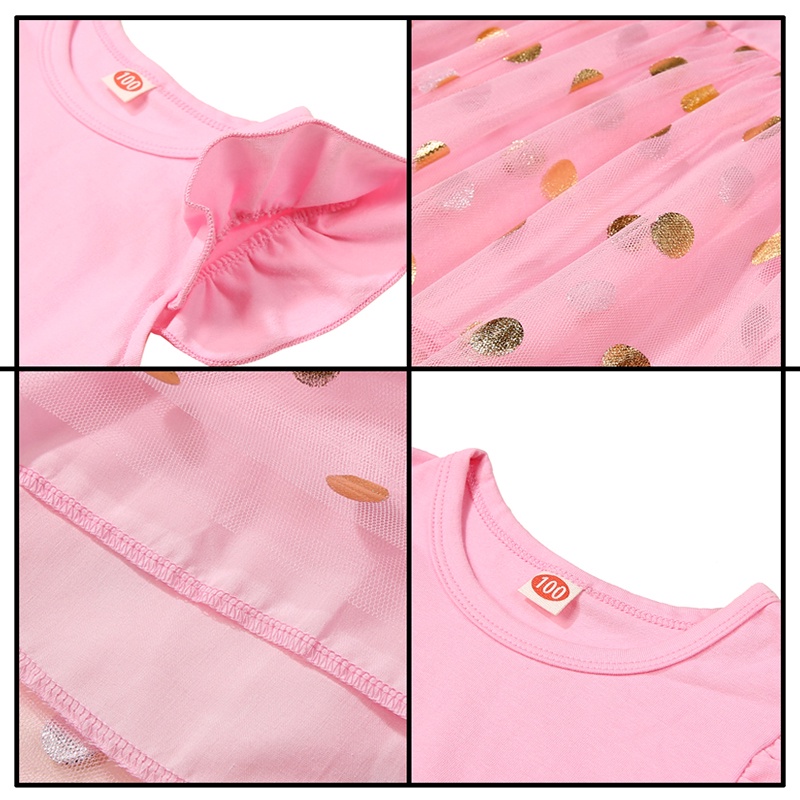 Thời Trang Đầm Công Chúa Mùa Hè In Họa Tiết hello kitty Dễ Thương Cho Bé Gái 0-6 Tuổi