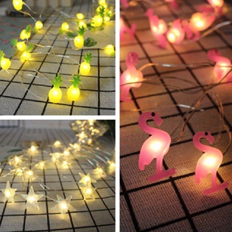 1 Dây Đèn LED 2M 20 Bóng Hình Kì Lân Và Chim Hồng Hạc