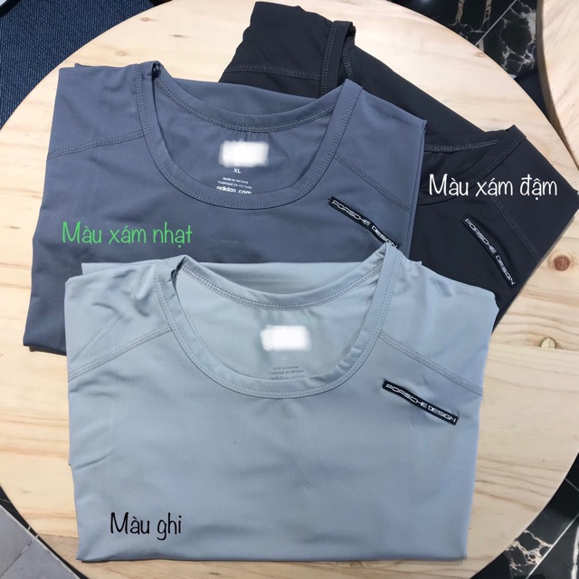 Áo Thun Thể Thao Nam Ôm body Cổ Tròn Tập Gym Thun Cotton Lạnh Co Dãn Thấm Hút Tốt Co Dãn 4 Chiều