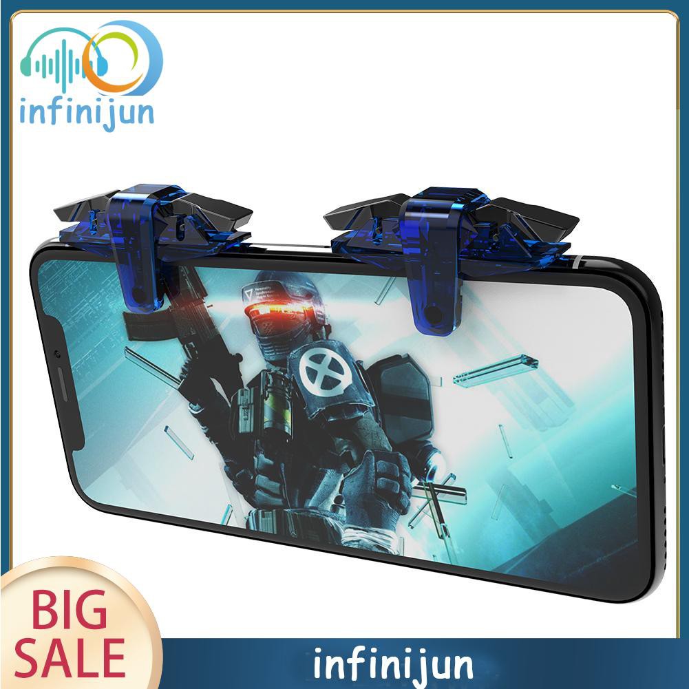Set 2 Nút Bấm L1 R1 Loại X7 Chơi Game PUBG Trên Điện Thoại