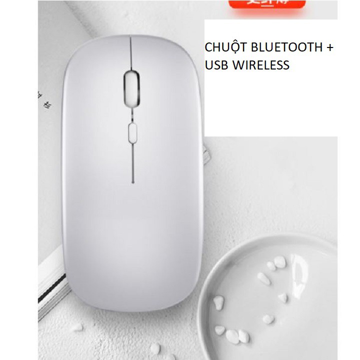 Chuột Bluetooth 5.0 Không Dây Cho Ipad Mac Ios Android Laptop Tablet Pc Smart Phones ( wireless + bluetooth )