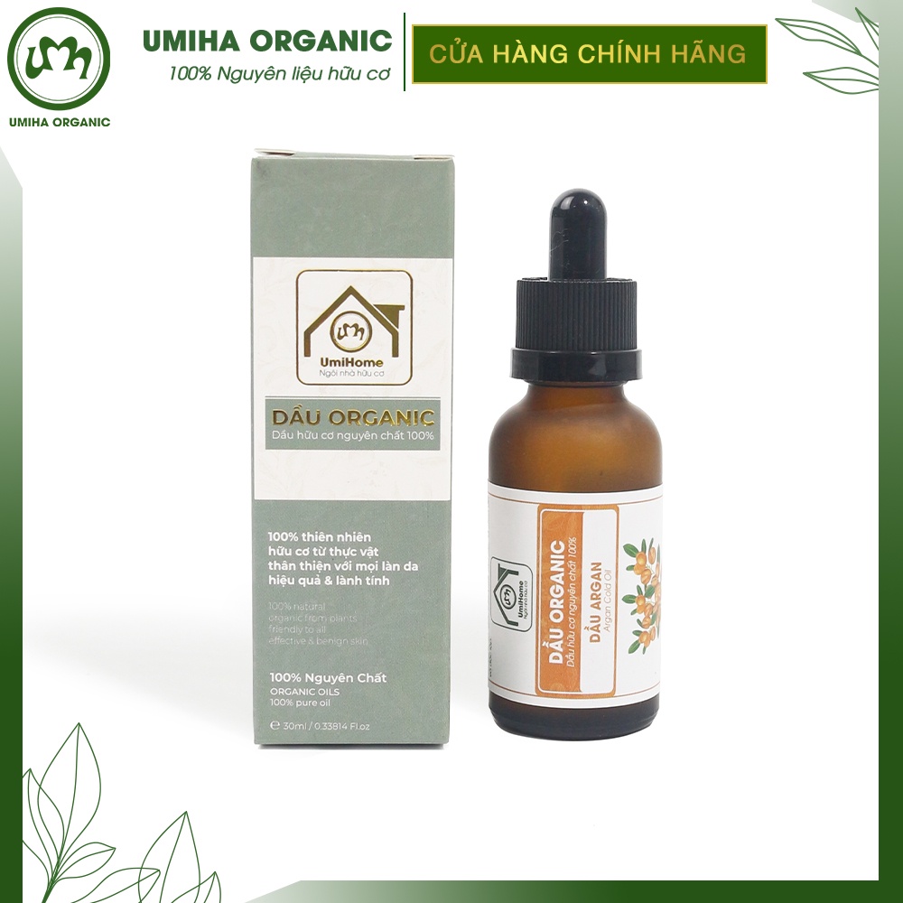 Dầu Argan hữu cơ UMIHOME nguyên chất - Dưỡng tóc óng mượt, kích mọc tóc, dưỡng mi, dưỡng da chống lão hóa, ngừa rạn da | BigBuy360 - bigbuy360.vn