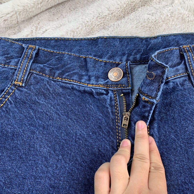 BIGSIZE -Quần sọt jean ống suông, quần đùi jean ống rộng trung niên hàng đẹp không xù không phai khi giặt | BigBuy360 - bigbuy360.vn