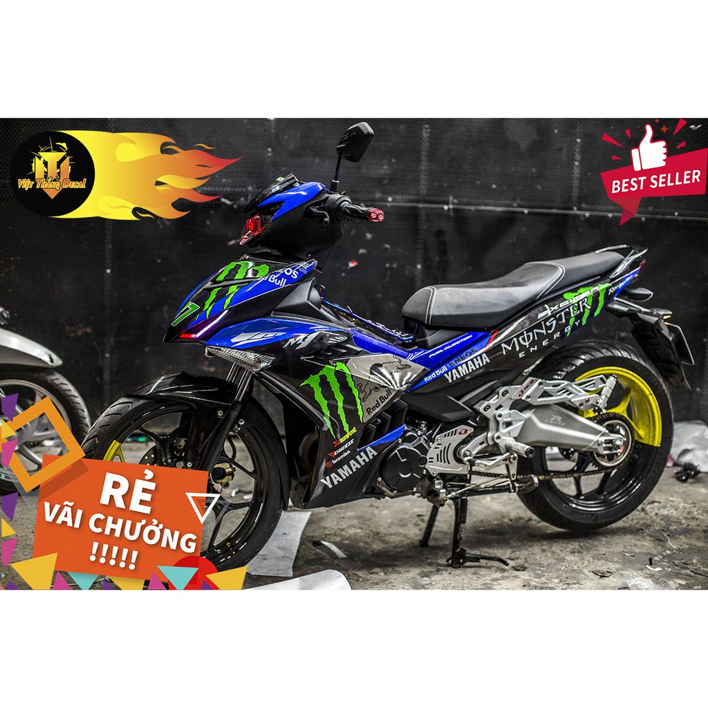 Tem Trùm Exciter 150 Monster Xanh Đen Hot Nhất