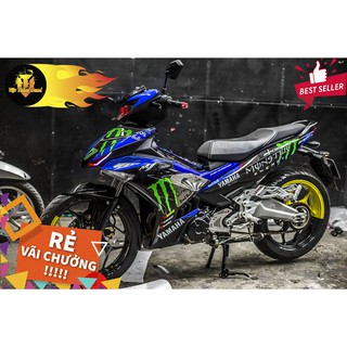 Tem Trùm Exciter 150 Monster Xanh Đen Hot Nhất
