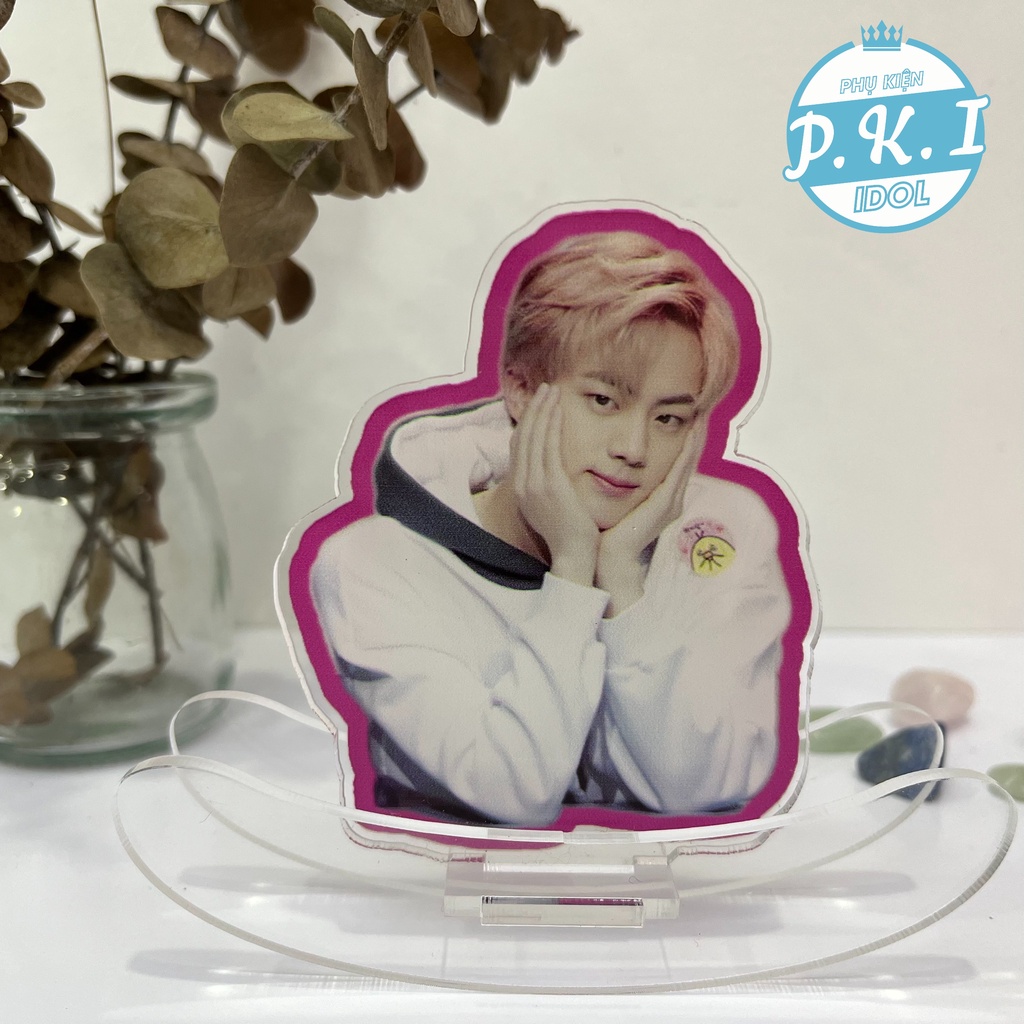 Standee Jin BTS - Tranh Mica Để Bàn Làm Quà Tặng Siêu Xinh