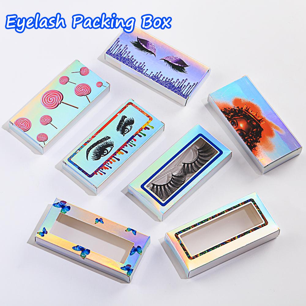 Mih Set 10 Hộp Giấy Đựng Lông Mi Giả Thiết Kế Ba Chiều