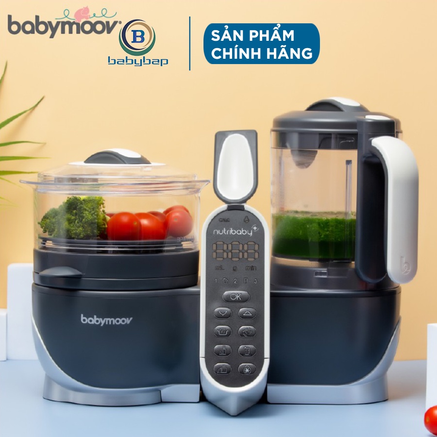 Máy Xay Hấp Đa Năng Nutribaby 5in1 Plus Babymoov Tiết Kiệm Thời Gian Và Công Sức Dọn Dẹp