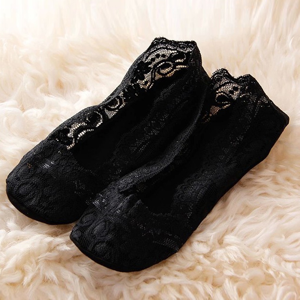 Tất ren đi giày lười cho nữ