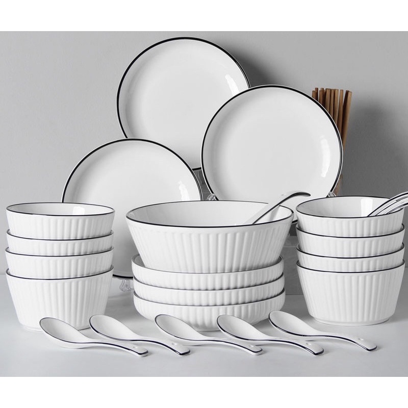 bộ bát dáng vuông trọn bộ