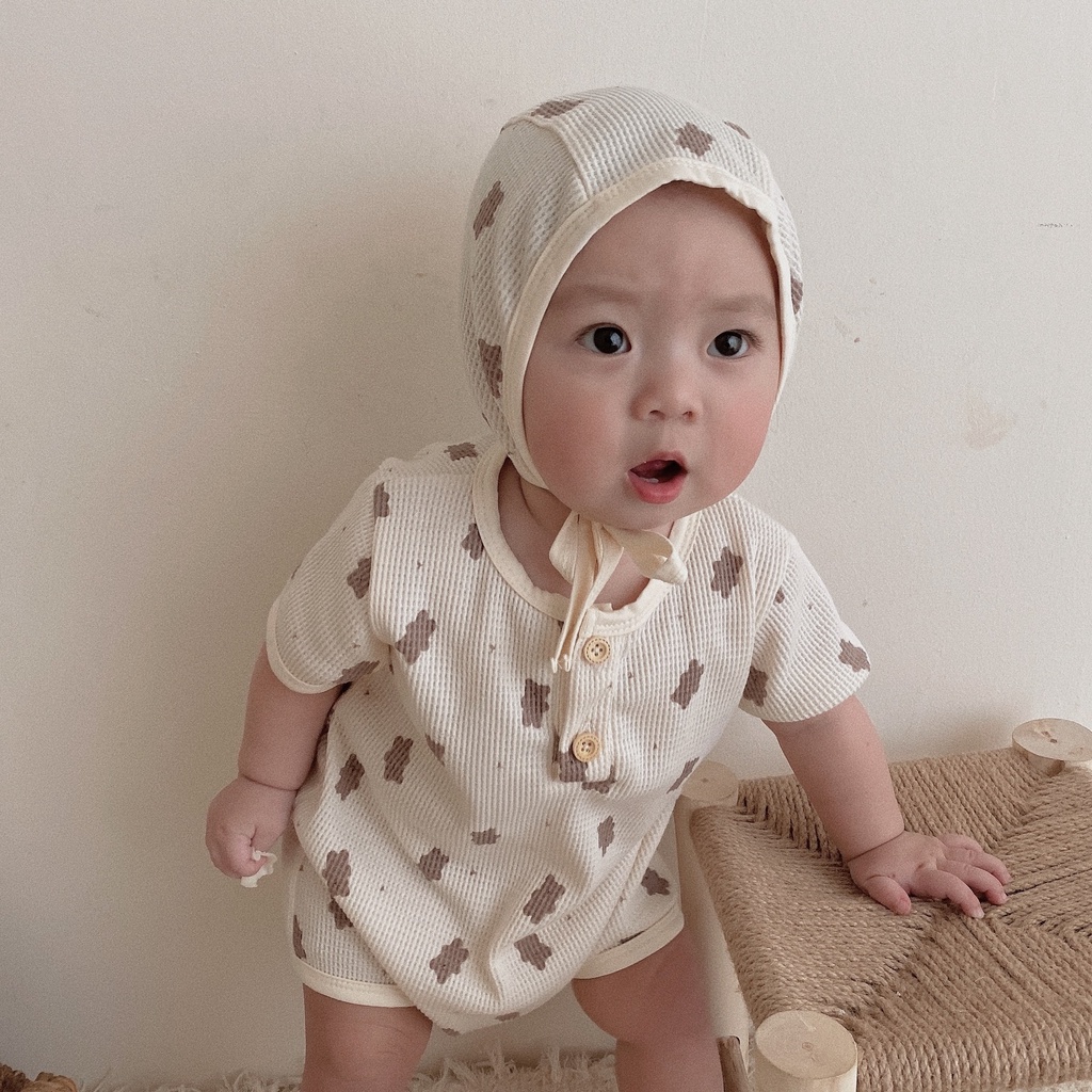 Bộ Áo Liền Quần Dễ Thương Thời Trang Mùa Hè Cho Bé 0-2 Tuổi