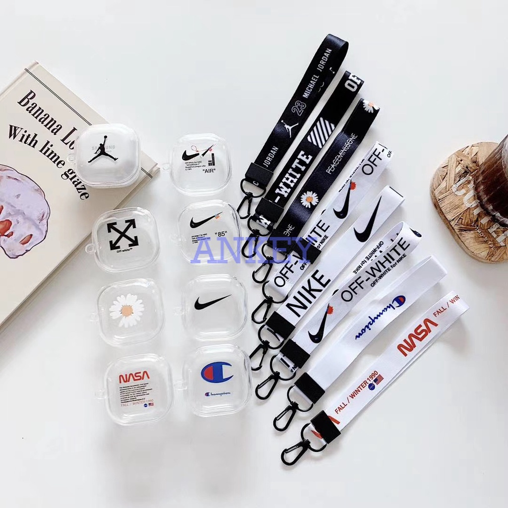Samsung Galaxy Buds Live / Buds Pro / Buds 2 / Buds2 pro Vỏ đựng hộp sạc tai nghe bằng silicon chống sốc có dây đeo bảo vệ cho