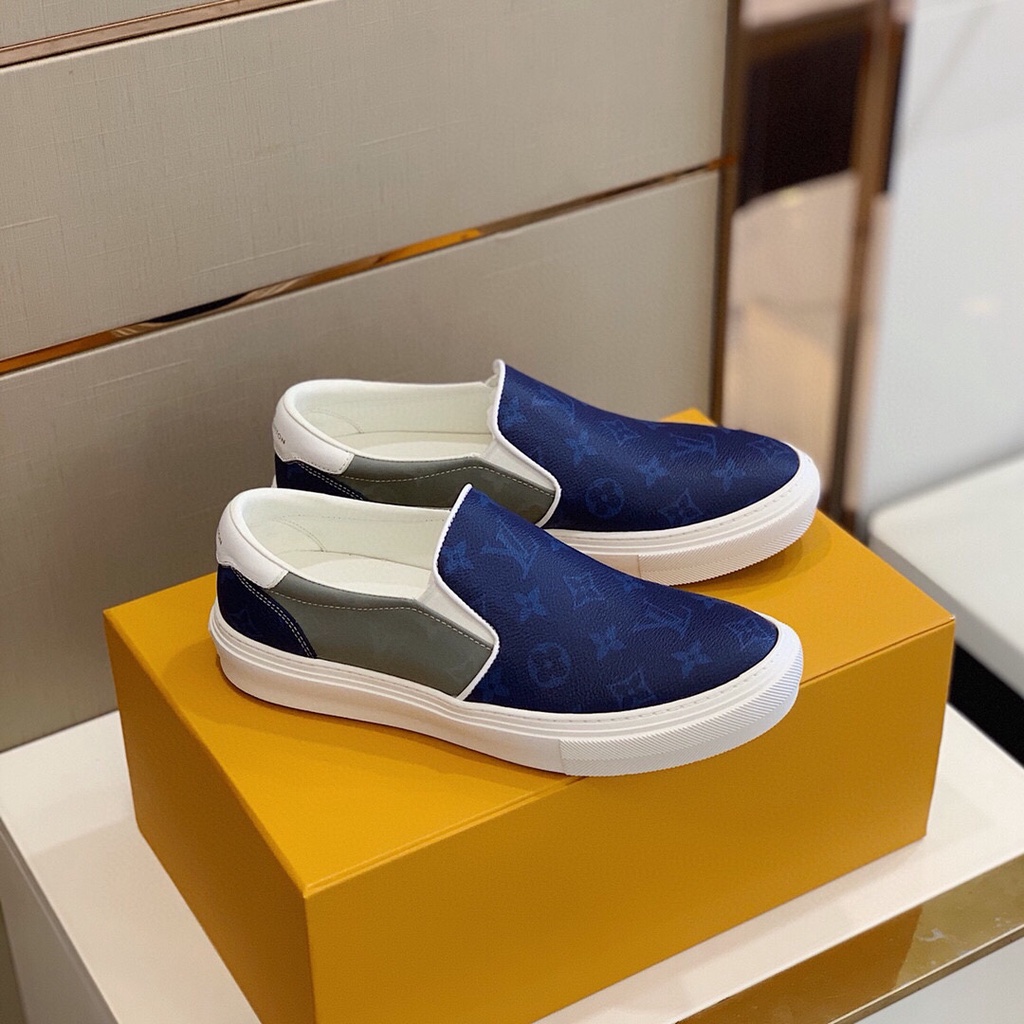 Giày lười nam cao cấp da thật Louis Vuitton LV thiết kế trẻ trung và tiện lợi với chất da mềm, cực êm chân