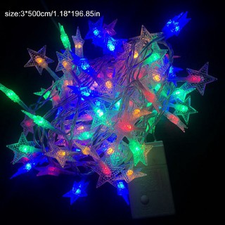 Led dây 20 ngôi sao đổi màu 5m trang trí giáng sinh