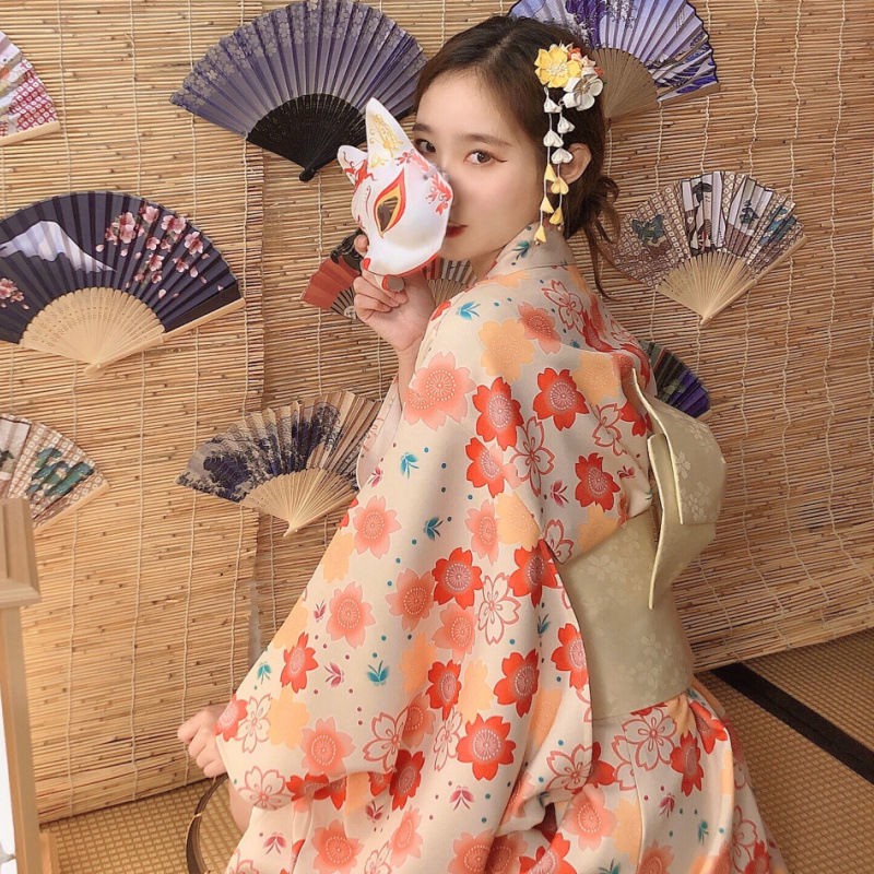 Đầm Kimono Cách Tân Phong Cách Truyền Thống Trung Hoa Cho Nữ