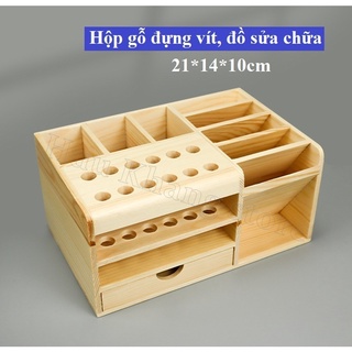 Hộp gỗ đựng vít, đồ sửa chữa