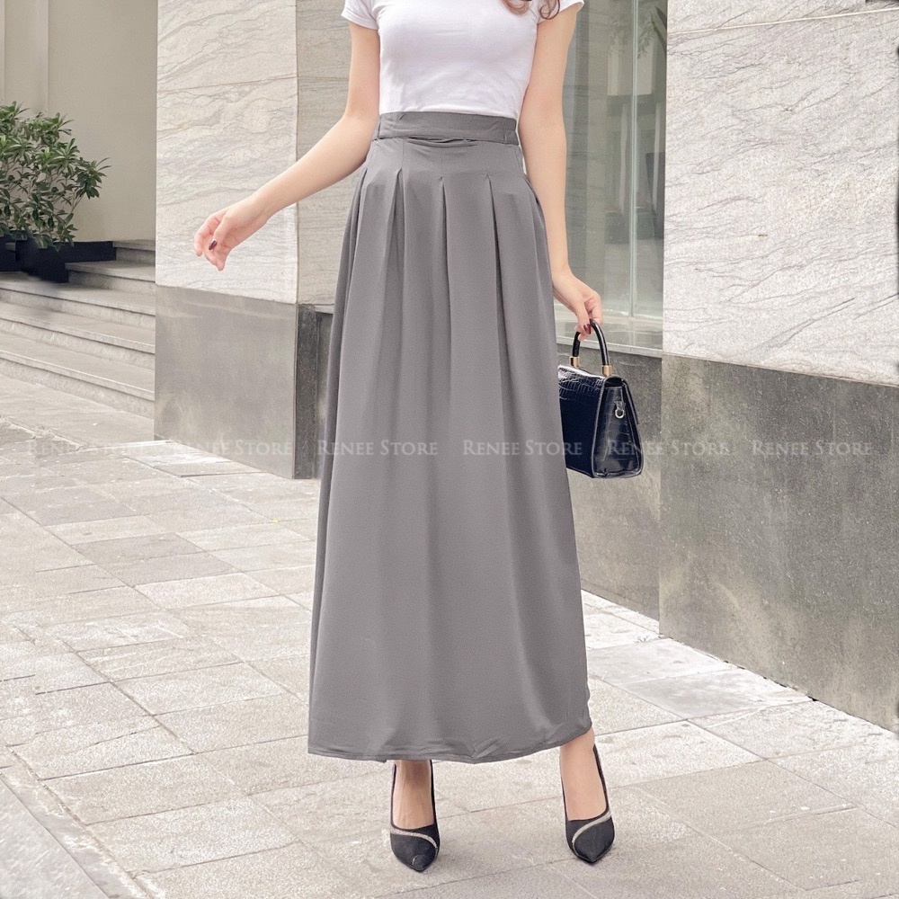 Váy chống nắng nữ RENEE chân váy nắng thun lạnh thông hơi eo dán, siêu co giãn - VQ1