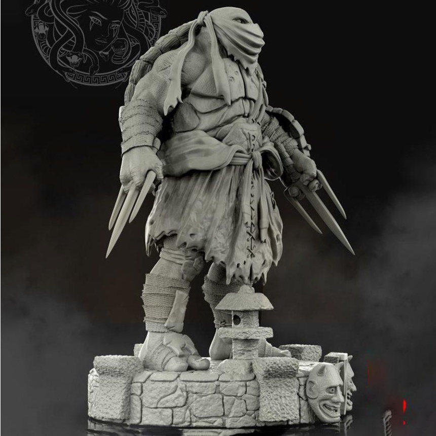 Mô Hình Ninja Rùa Raphael Ninja Turtle TMNT  Bằng Chất Liệu Nhựa Resin - Cao 16cm