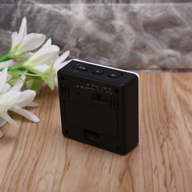 Đồng Hồ Báo Thức Nắp Lật Bốn Mặt Hình Vuông DIY