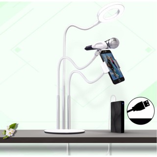 Giá đỡ live stream có đèn led 3in 1