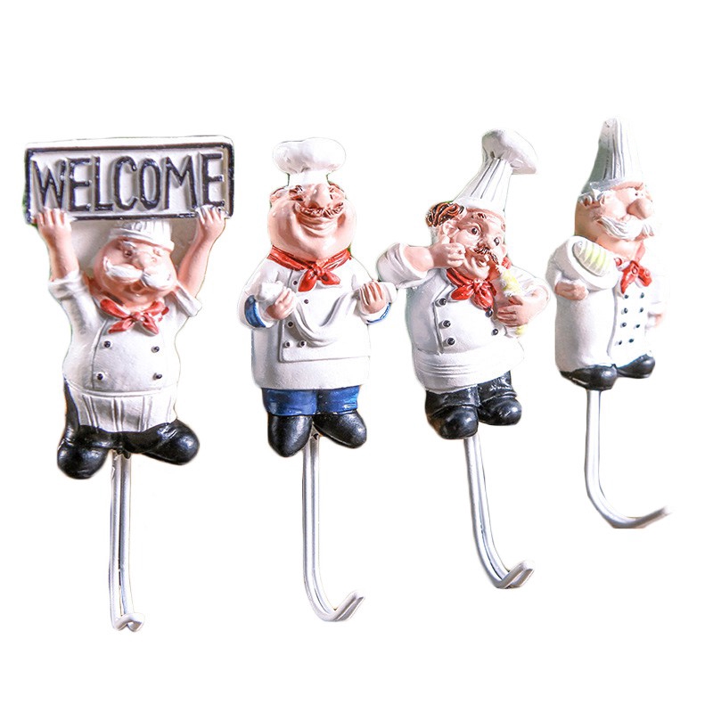 Móc Treo Đồ HOUSEEKER Thiết Kế Hình Đầu Bếp Độc Đáo