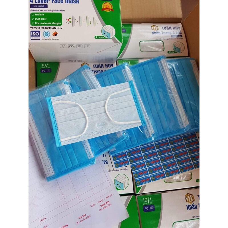 khâu trang y tế 4 lớp