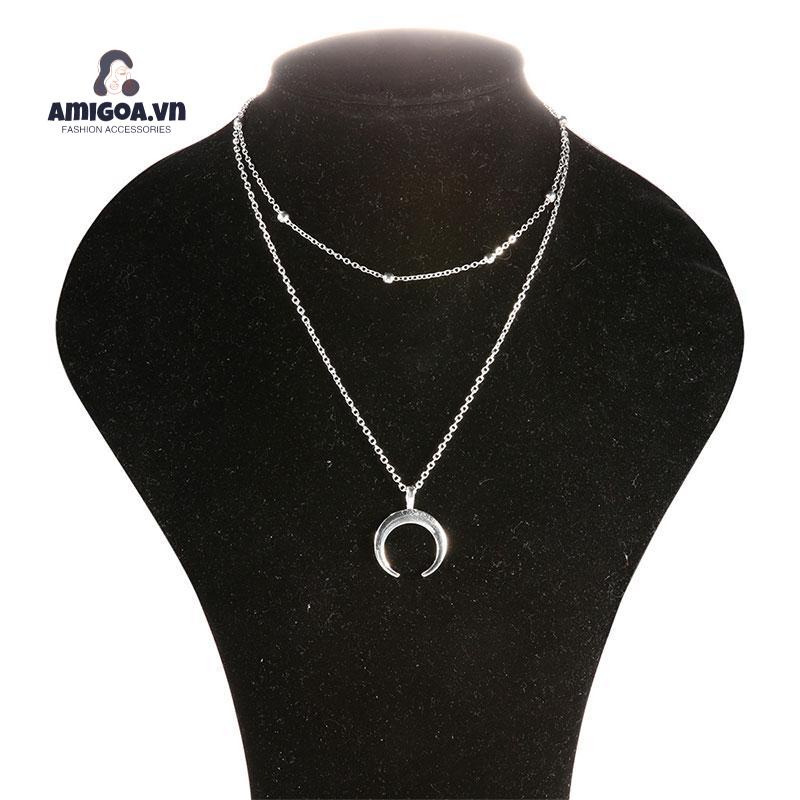 Vòng cổ Hai Lớp Mạ Vàng Thời Trang Dành Cho Nữ