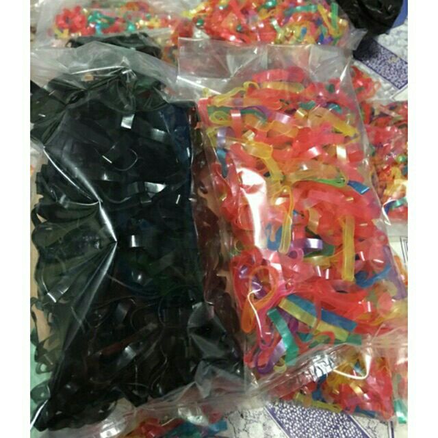 100g dây chun buộc tóc nhiều màu cho bé