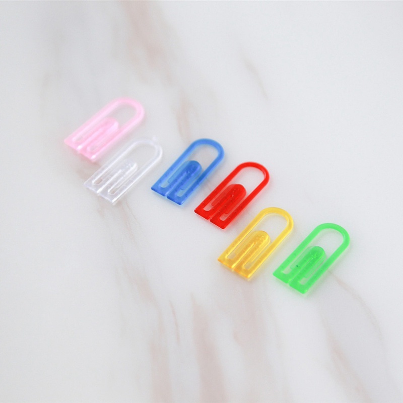 Set 60 Kẹp Giấy Mini Bằng Nhựa ABS Linh Hoạt Không Dễ Bị Hỏng