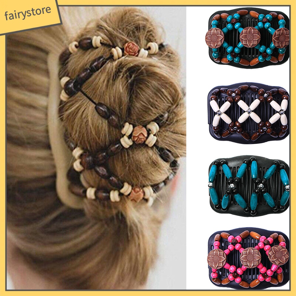 Lược Gỗ Cài Tóc Phong Cách Vintage Thời Trang Cho Nữ