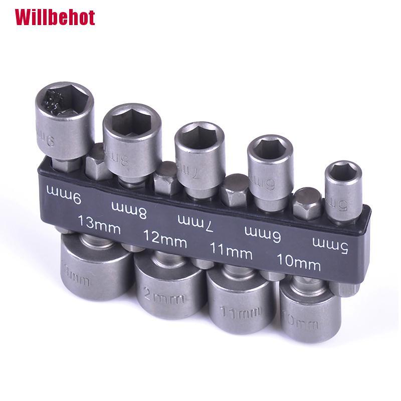 Set mũi khoan lục giác bằng thép 5-13mm 1/4&quot;