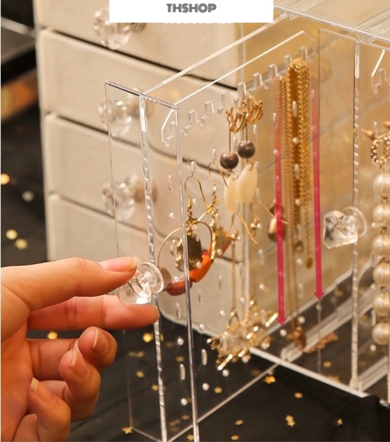 Kệ Đựng Trang Sức - Giá Trưng Bày Bông Tai Dây Chuyền Tiện Dụng