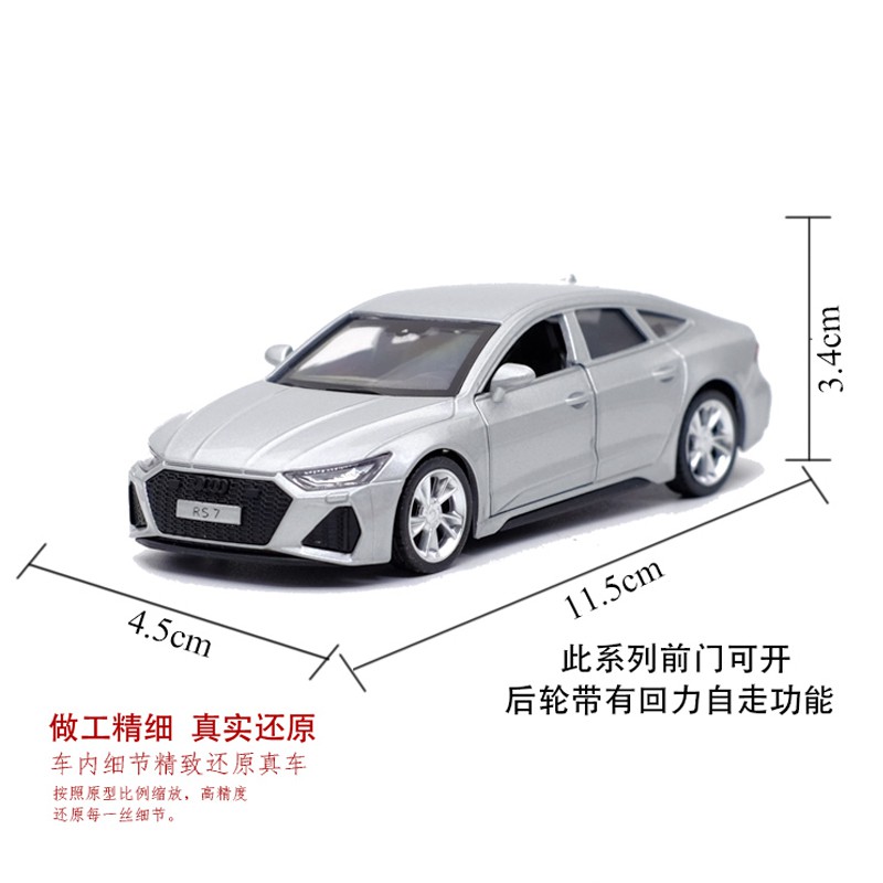 Caipo AUDI RS7 Hợp Kim Được Ủy Quyền Xe Ô Tô Mô Hình 1: 43 Kéo Lại Mở Cửa Bé Trai Trẻ Em Đồ Chơi Hợp Kim Xe Bộ Sưu Tập Đồ Trang Trí Quà Tặng Sinh Nhật