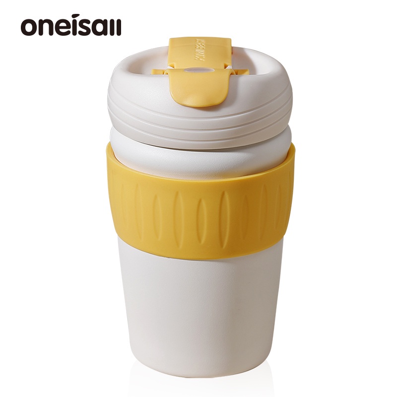 Bình nước giữ nhiệt Oneisall bằng thép không gỉ 316 với 350ml có ống hút cao cấp tiện lợi