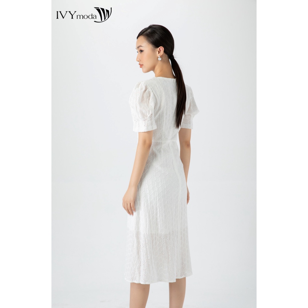Đầm thô chữ A 2 lớp IVY moda MS 48M6520