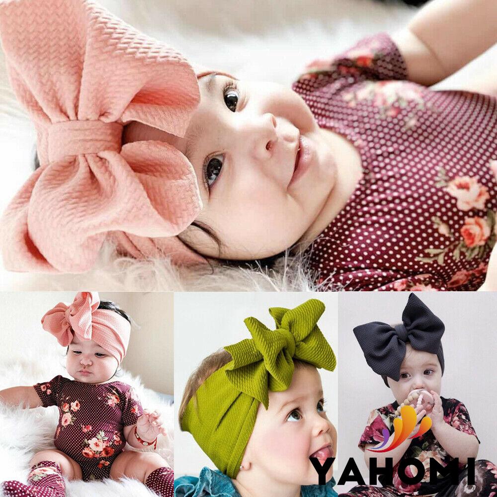 Turban thắt nơ to xinh xắn đáng yêu cho bé