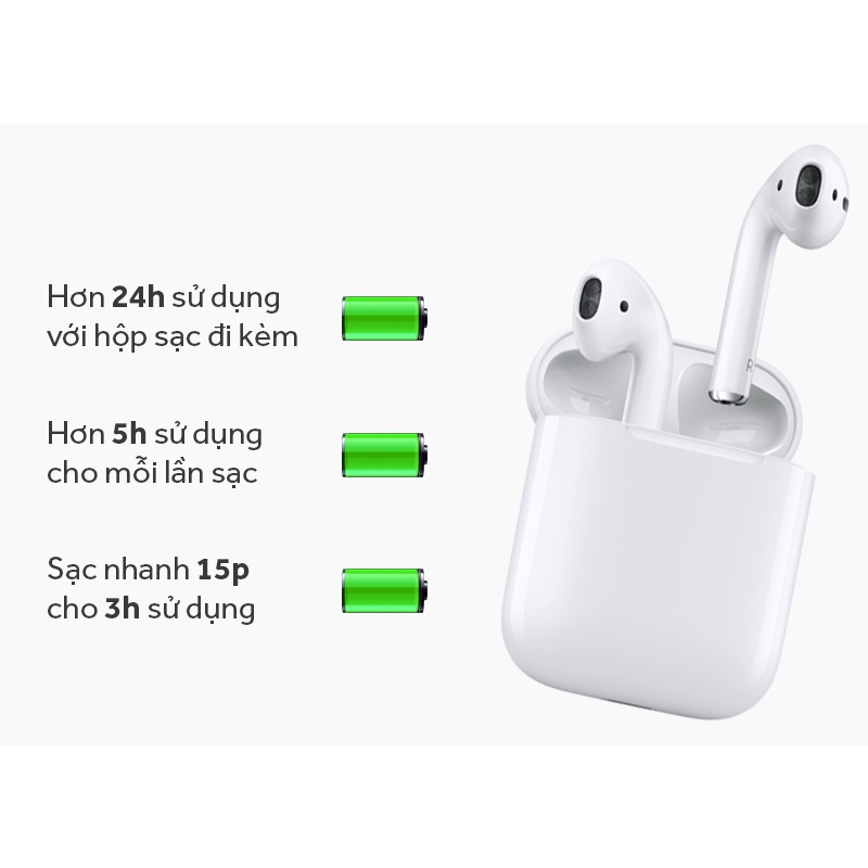 [Airpods2] Tai Nghe Bluetooth Phiên Bản Cao Cấp (REPICA 1:1) Dùng cả IOS và Android