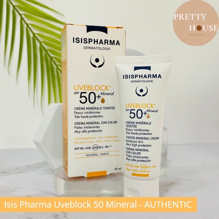 Kem chống nắng dành cho da thường Uveblock 50 Mineral Cream ISIS PHARMA