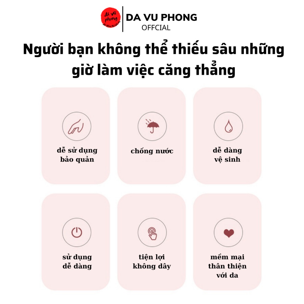 Máy Massage Đầu Mini,Máy Mát Xa Cổ Vai Gáy Giảm Căng Thẳng Giúp Ngủ Ngon Giấc